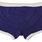 Chic Blue & White Cotton Stretch Trunks