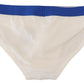 Classic Blue and White Stretch Briefs
