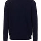 Chic Crew Neck Flag Motif Sweater