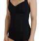 Elegant Black Bodysuit Dress