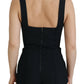 Elegant Black Bodysuit Dress