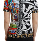 Elegant Multicolor Cotton Casual Tee