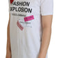 Elegant White Cotton Casual Tee