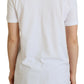 Elegant White Cotton Casual Tee