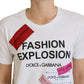 Elegant White Cotton Casual Tee