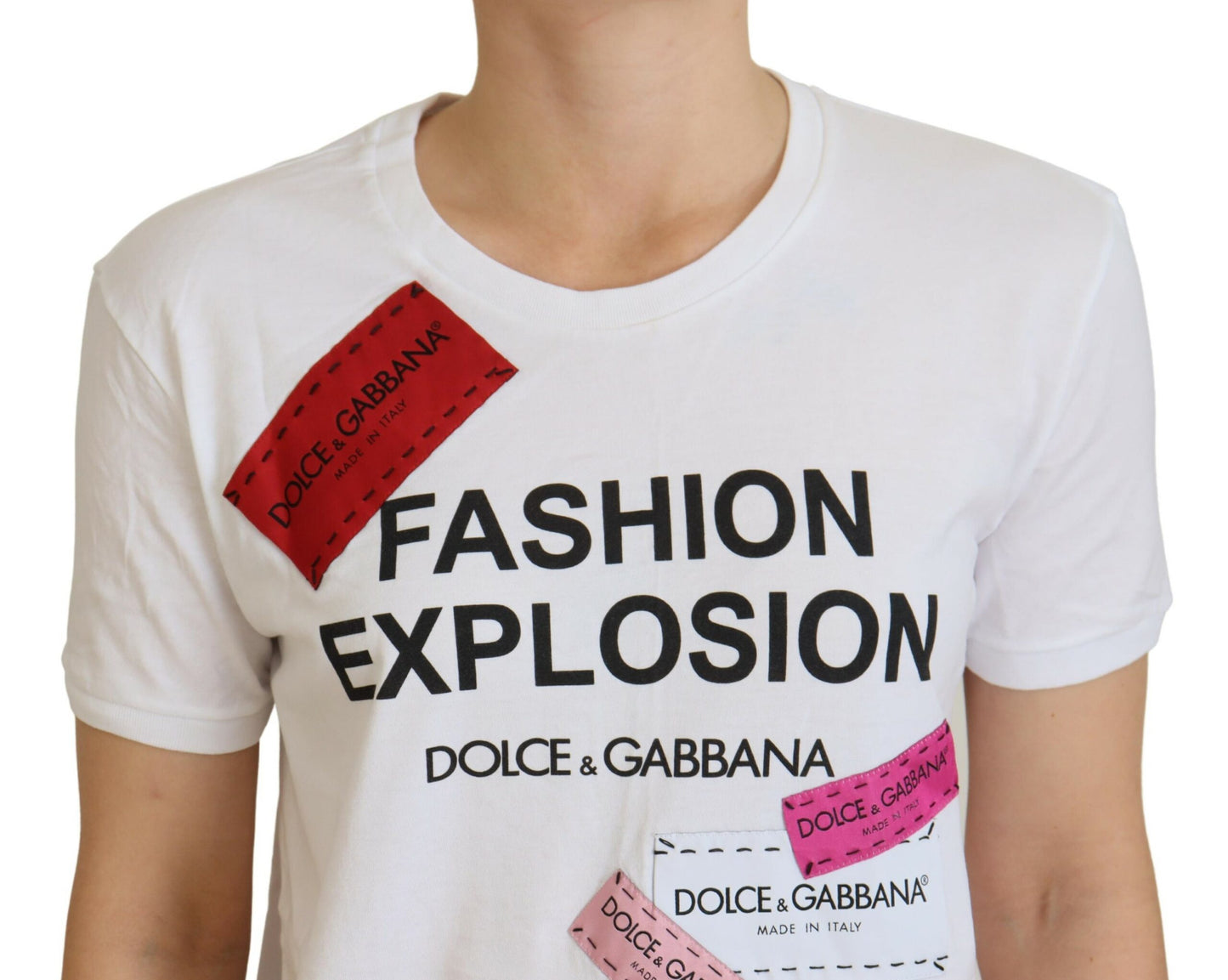 Elegant White Cotton Casual Tee