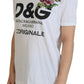 Chic White Cotton Casual Top - Iconic Logo Detail