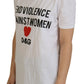 Elegant White Cotton Tee for Casual Chic Style
