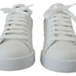 Exquisite Black and White Portofino Sneakers