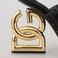Elegant Slide Heels with Embellished Logo