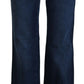 Chic Flared Cotton Denim Jeans