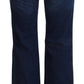 Chic Flared Cotton Denim Jeans