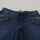 Chic Flared Cotton Denim Jeans
