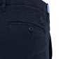 Navy Blue Cotton Chino Pants - Slim Fit
