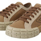 Elegant Bicol Gabardine Sneakers
