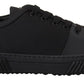 Elegant Black Nylon Low-top Sneakers