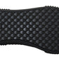 Sleek Black Low-Top Leather Sneakers
