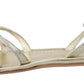 Elegant Silver Ankle Strap Flats