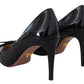 Elegant Patent Black Leather Pumps