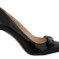 Elegant Patent Black Leather Pumps
