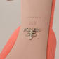 Elegant Coral Leather Heels Sandals