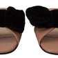 Elegant Two-Tone Leather Flat Sandals