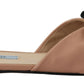 Elegant Two-Tone Leather Flat Sandals