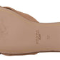Elegant Two-Tone Leather Flat Sandals