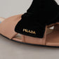 Elegant Two-Tone Leather Flat Sandals