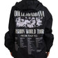 Sleek Black Nylon Bomber Jacket