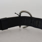 Elegant Black Leather Fashion Belt