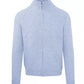 Elegant Diamond Pattern Wool Cashmere Cardigan