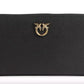Elegant Black Leather Zip Wallet