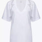Chic White Cotton Jersey T-Shirt