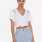 Chic White Cotton Jersey T-Shirt