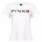 Chic White Cotton Tee with Signature Front Design