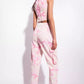 Chic Camouflage High-Waist Cargo Pants