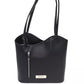 Black Leather Women Shoulder Bag