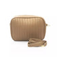 Beige Polyethylene Women Shoulder Bag