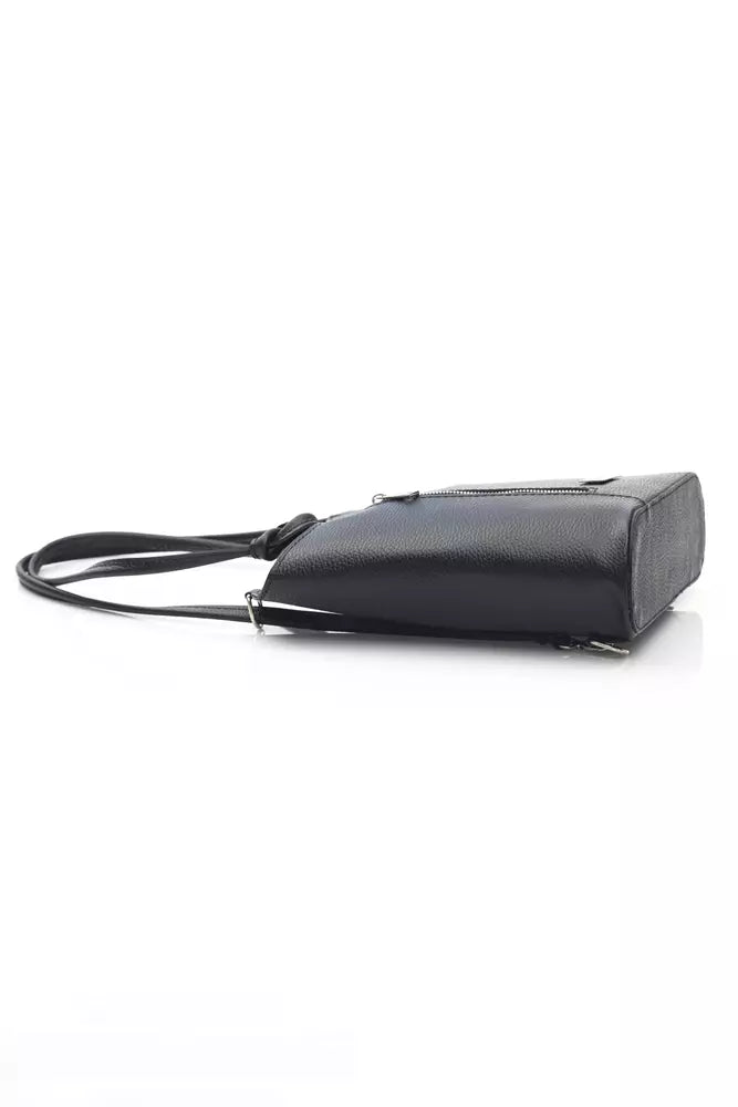 Black Leather Women Shoulder Bag