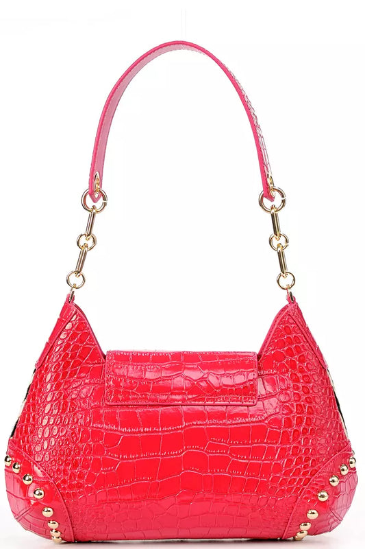 Exotic Print Calfskin Shoulder Bag with Chain Strap