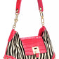 Exotic Print Calfskin Shoulder Bag with Chain Strap