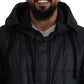 Chic Parka Hooded Black Jacket