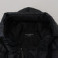 Chic Parka Hooded Black Jacket