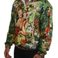 Tropical Print Zip Cardigan Jacket