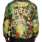 Tropical Print Zip Cardigan Jacket
