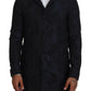 Exquisite Patterned Blue Coat Jacket