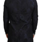 Exquisite Patterned Blue Coat Jacket