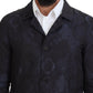 Exquisite Patterned Blue Coat Jacket