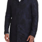 Exquisite Patterned Blue Coat Jacket